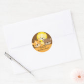 Baby Dieren Dank u Sticker (Envelop)