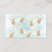 Baby Dieren Hete Luchtballon Luier Raffle Ticket Informatiekaartje (Achterkant)