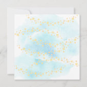 Baby-dieren Hot Air ballon Ride Baby Girl Shower Kaart (Achterkant)