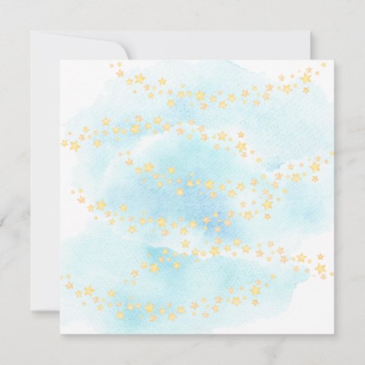 Baby-dieren Hot Air ballon Ride Baby Girl Shower Kaart (Achterkant)