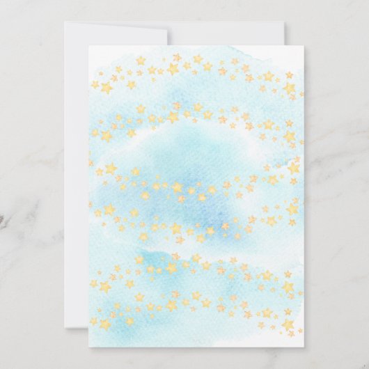 Baby-dieren Hot Air ballon Ride Baby Girl Shower Kaart (Achterkant)