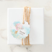 Baby-dieren Hot Air ballon rond de voordeur Label (In situ)