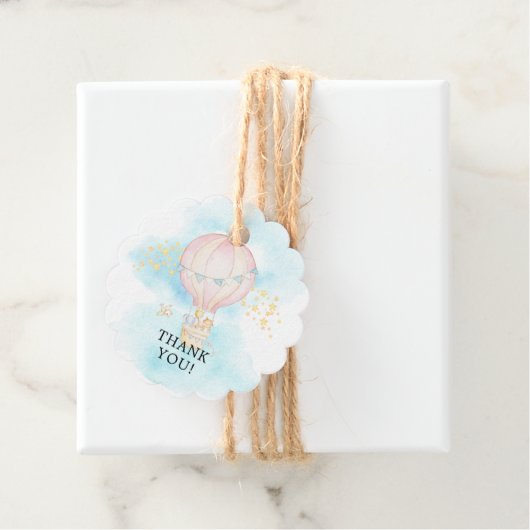 Baby-dieren Hot Air ballon rond de voordeur Label (In situ)