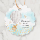 Baby-dieren Hot Air ballon rond de voordeur Label (Achterkant)