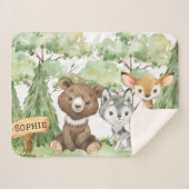 Baby Dieren in de Bossen Deken (Voorkant (horizontaal))