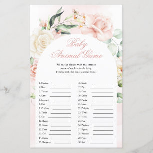 Baby Dieren Jongen Blauwe Olifant Baby Shower Spel