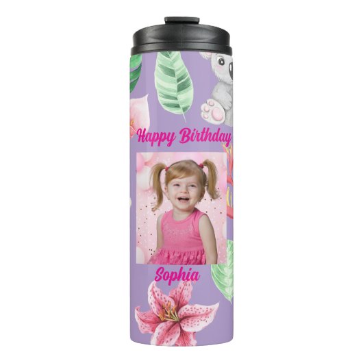 Baby Dieren Kinder Foto Tumbler Geschenken voor Ve Thermosbeker (Voorkant)