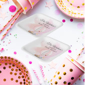 Baby Dieren Safari In Roze Hete Luchtballon Papieren Bordje