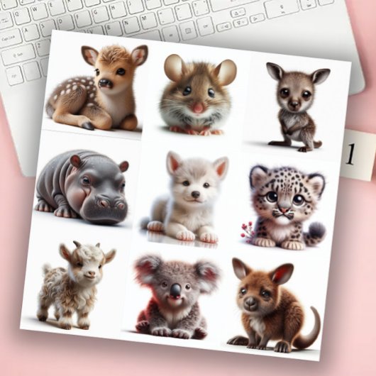 Baby Dieren Set 1 Sticker