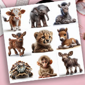 Baby Dieren Set 2 Sticker