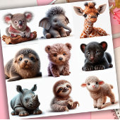 Baby Dieren Set 3 Sticker