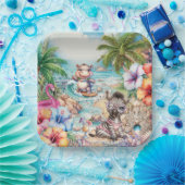 Baby Dieren Strandfeest Bord (Feest)