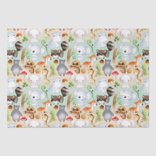 Baby Dieren Tissuepapier (Voorkant)