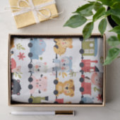 Baby Dieren Trein Tissuepapier (Geschenk)