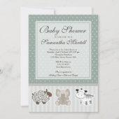 Baby-dieren voor Baby showers Kaart (Voorkant)