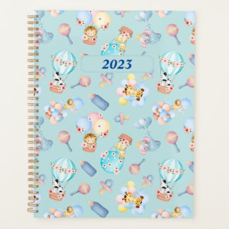 Baby Dierenballon Speelgoed Blauw Thema Gepersonal Planner