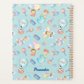 Baby Dierenballon Speelgoed Blauw Thema Gepersonal Planner (Achterkant)