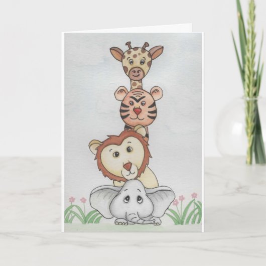 Baby dierentuin kaart (Voorkant)