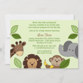 Baby dierentuin Oerwoud Babyschoenen Kaart (Voorkant)