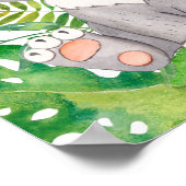 Baby Dierlijke Prints voor Kwekerij, Safari poster (Hoek)