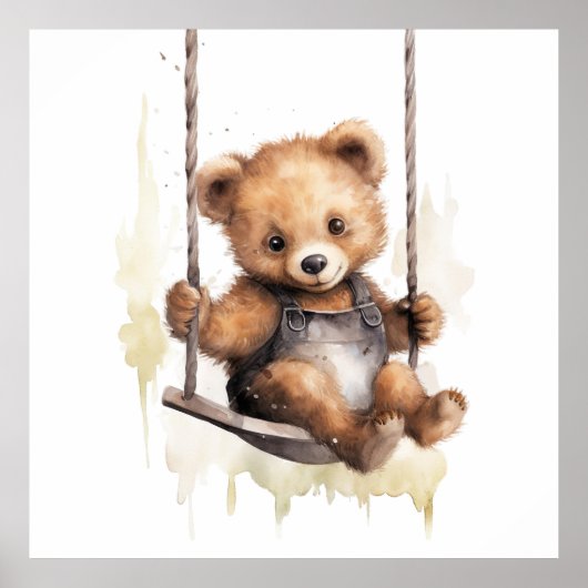 Baby Dierlijke Prints voor Kwekerij, Safari poster (Voorkant)