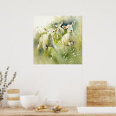 Baby Dierlijke Prints voor Kwekerij, Safari poster (Keuken)