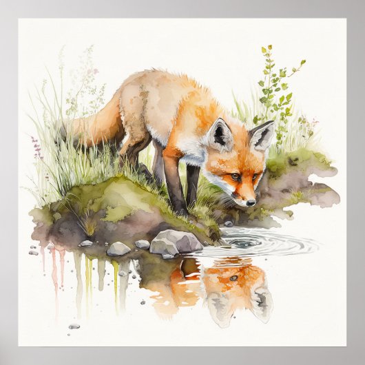 Baby Dierlijke Prints voor Kwekerij, Safari poster (Voorkant)