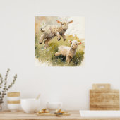 Baby Dierlijke Prints voor Kwekerij, Safari poster (Keuken)