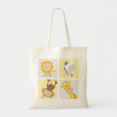 Baby diervierkantjes Kinder Tote Bag (Voorkant)