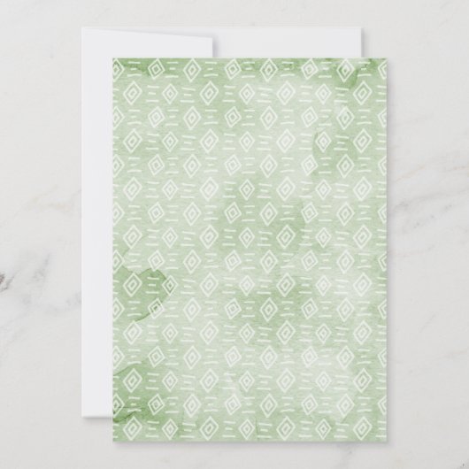 Baby Dino Baby shower Baby voorspelling spel Kaart (Achterkant)