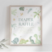 Baby Dino Baby shower Momosa Bar Sign Poster