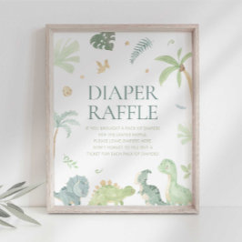 Baby Dino Baby shower Momosa Bar Sign Poster