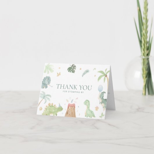 Baby Dino bedankkaart (Voorkant)