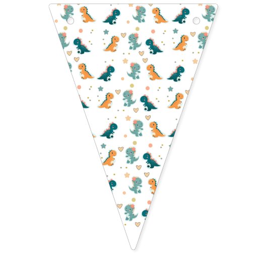 Baby Dino Birthday Banners (Eerste vlag)