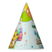 Baby Dino Birthday Party Hats Feesthoedjes (Links)