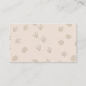 Baby Dino Hatching Soon Luier Raffle Kaart (Achterkant)