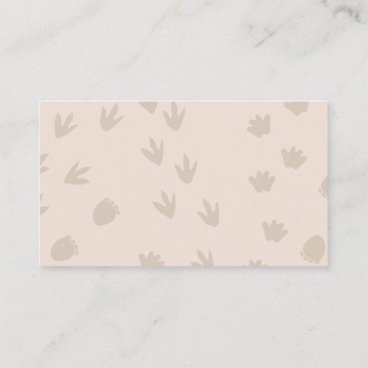 Baby Dino Hatching Soon Luier Raffle Kaart (Achterkant)