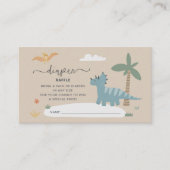 Baby Dino Hatching Soon Luier Raffle Kaart (Voorkant)