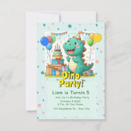 Baby Dino invitation Card! Kaart
