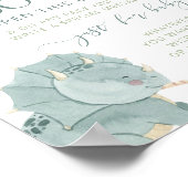 Baby Dino Memory Book Sign Poster (Hoek)