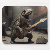 Baby Dino met gitaar Muismat (Voorkant)