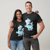 Baby Dino & Mouse Who Go A Happy Way Together T-shirt (Unisex)