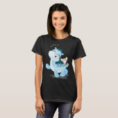 Baby Dino & Mouse Who Go A Happy Way Together T-shirt (Voorkant volledig)