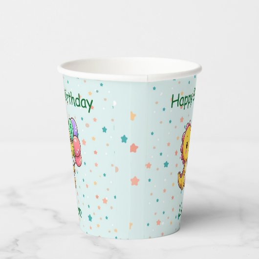 Baby Dino Paper Cups Papieren Bekers (Rechts)