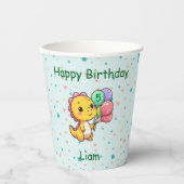 Baby Dino Paper Cups Papieren Bekers (Voorkant)