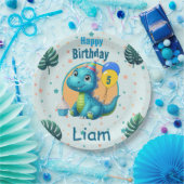 Baby Dino Paper Plates Papieren Bordje (Feest)