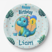 Baby Dino Paper Plates Papieren Bordje (Voorkant)