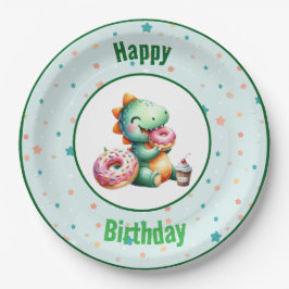 Baby Dino Party Plates Papieren Bordje