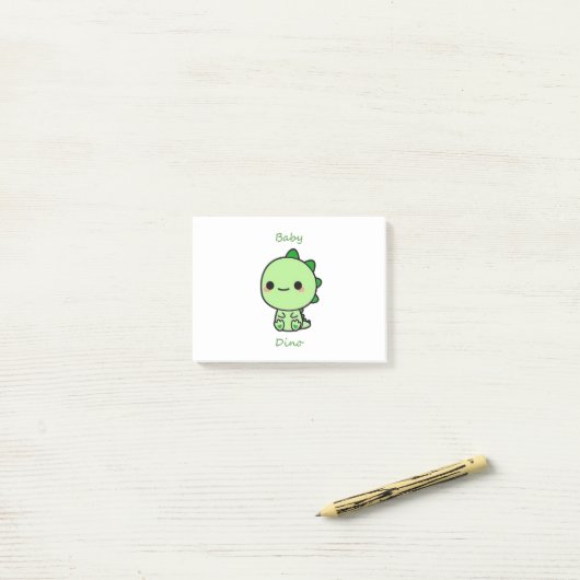 Baby Dino Post-it® Notes (Op bureau)