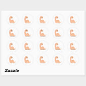 Baby Dino Ronde Sticker (Vel)